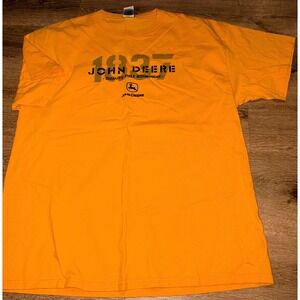 John Deere 1937 Quality Built Equipment Yellow T Shirt Mens XL